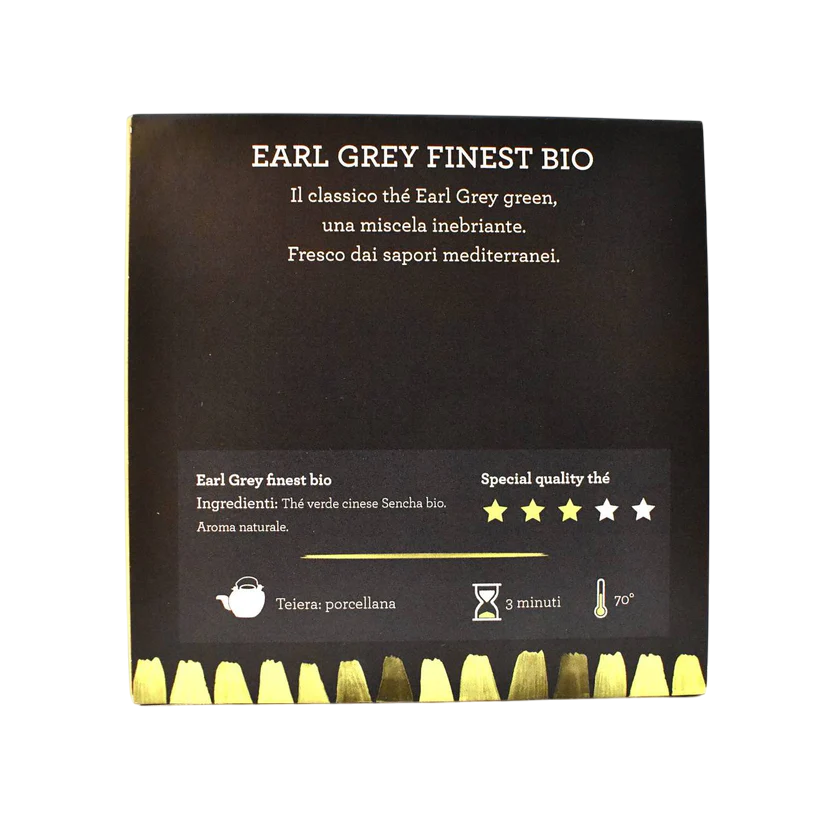 Tè Verde Cinese Earl Grey Finest Bio in bustine - 3 - Parliamo di Thè