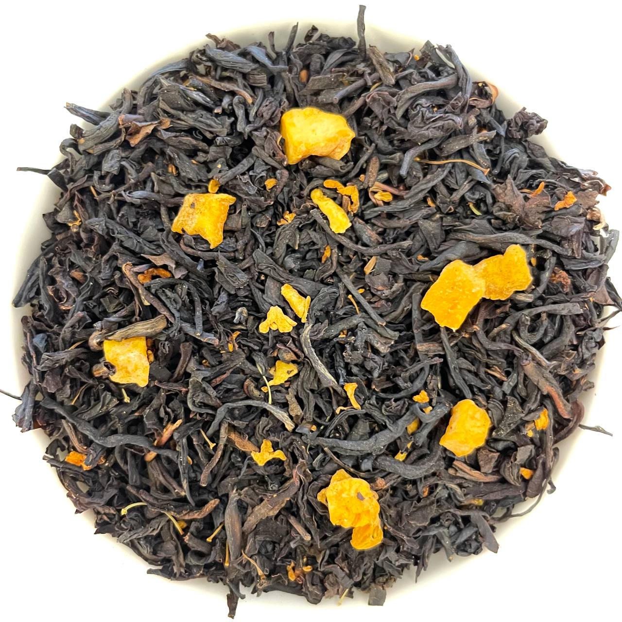 Foglie di Tè Nero Indiano e Cinese Pesca Osmanthus - 1
