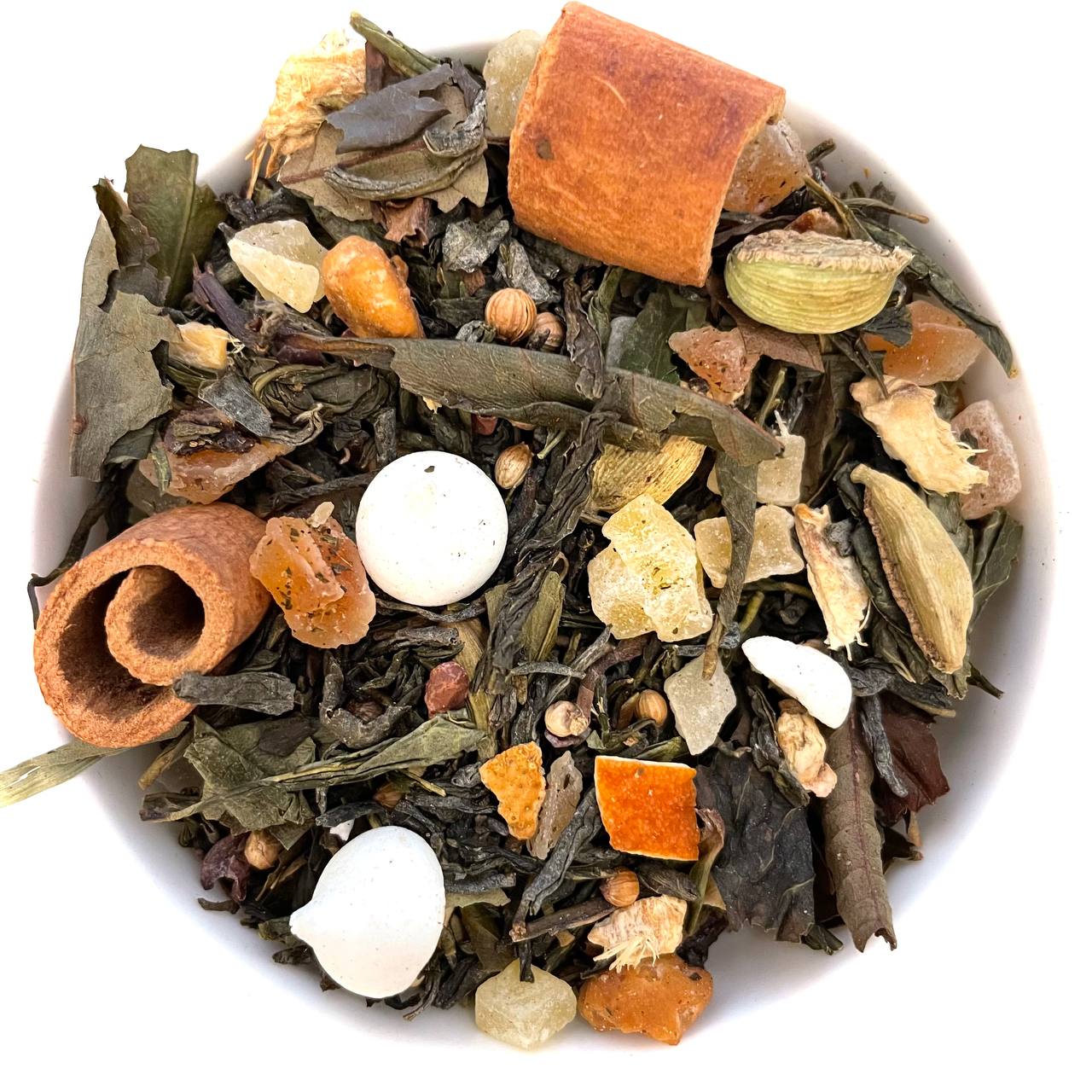 Blend Tè Bianco e Tè Verde Cinese Fiocco Di Neve Barattolo 100g