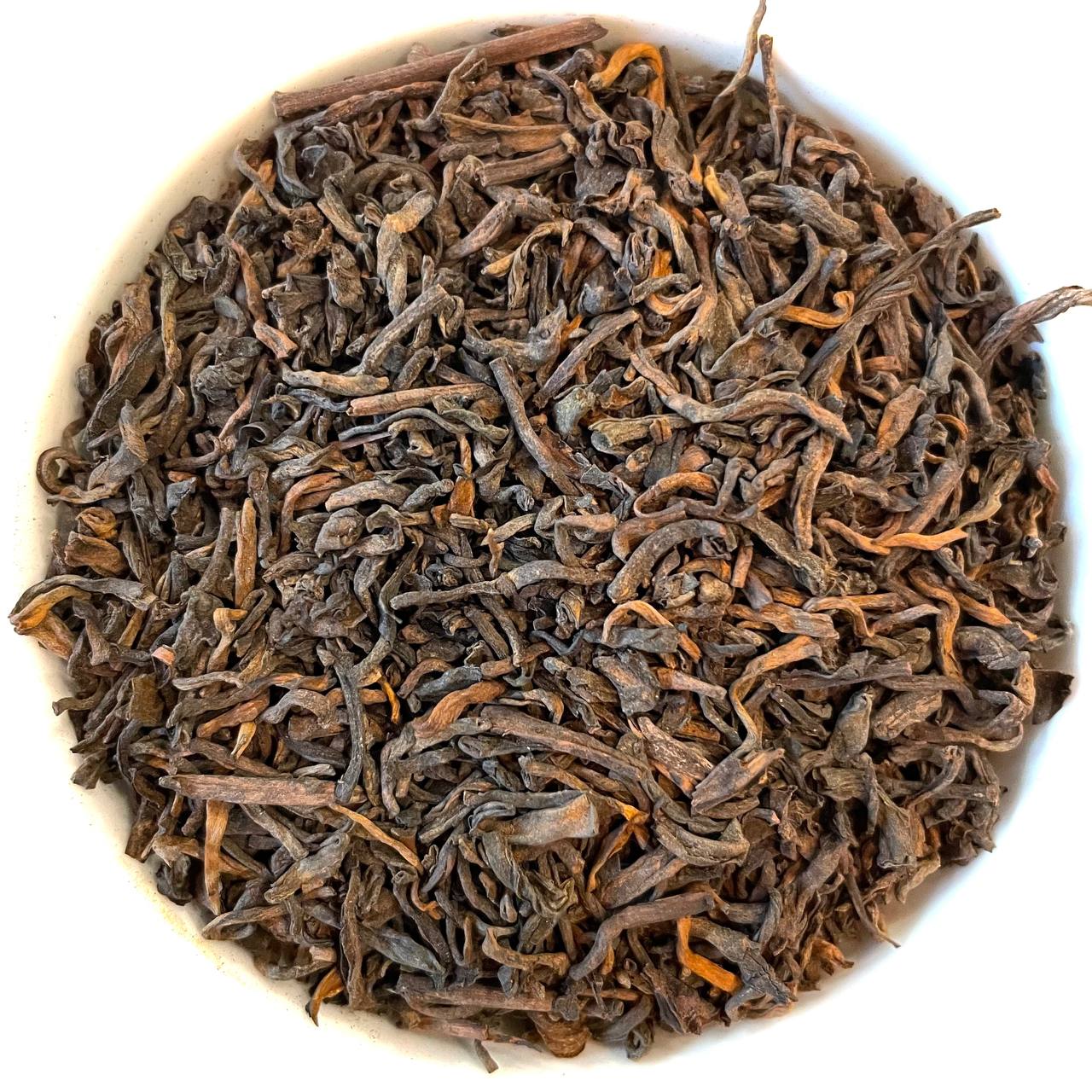 Foglie di Tè Nero Cinese Gong Ting Pu 'Er Bio - 1