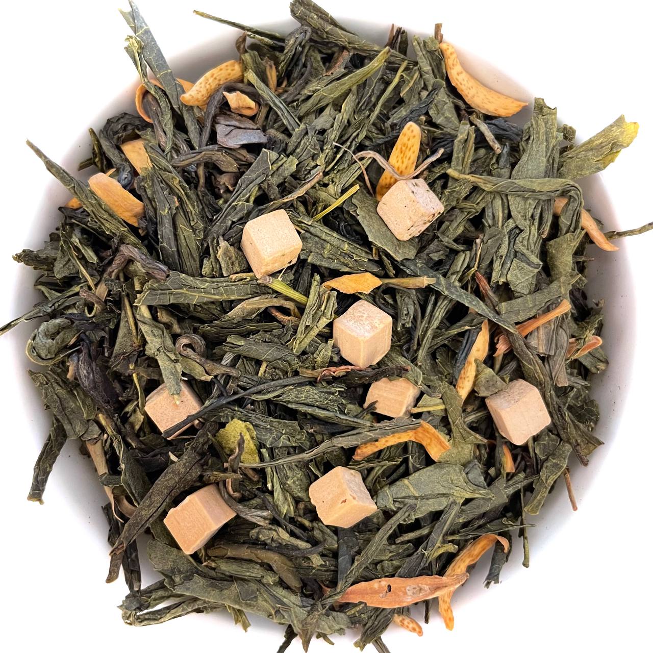 Foglie di Tè Verde Panna & Caramello - 1