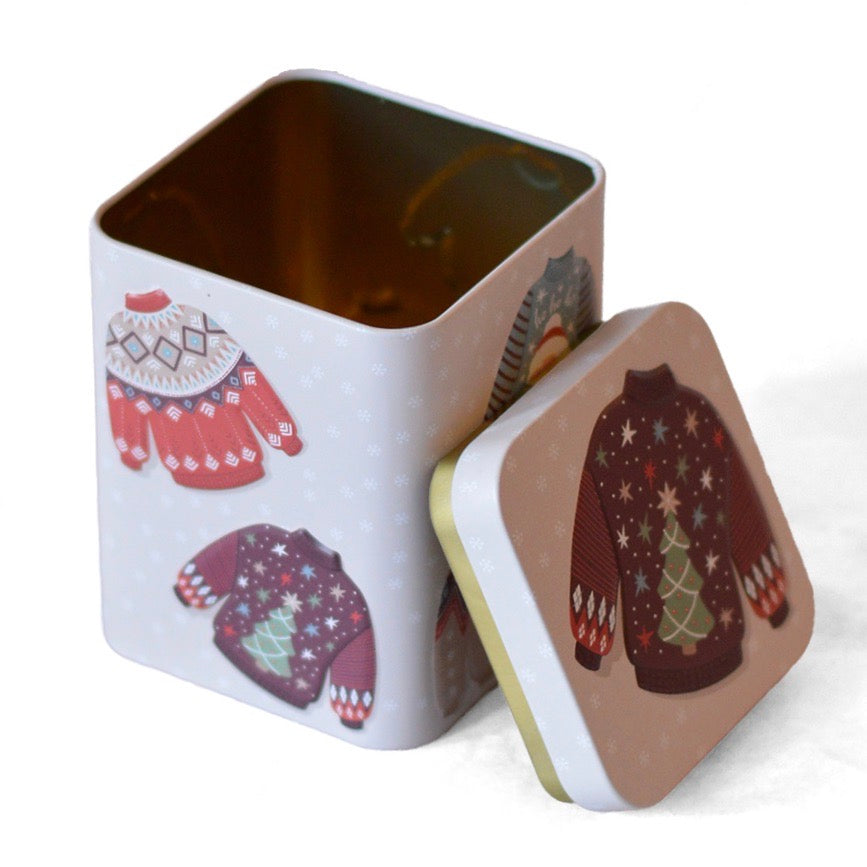 Kit per il tè di tazza teiera e barattolo invernale colore