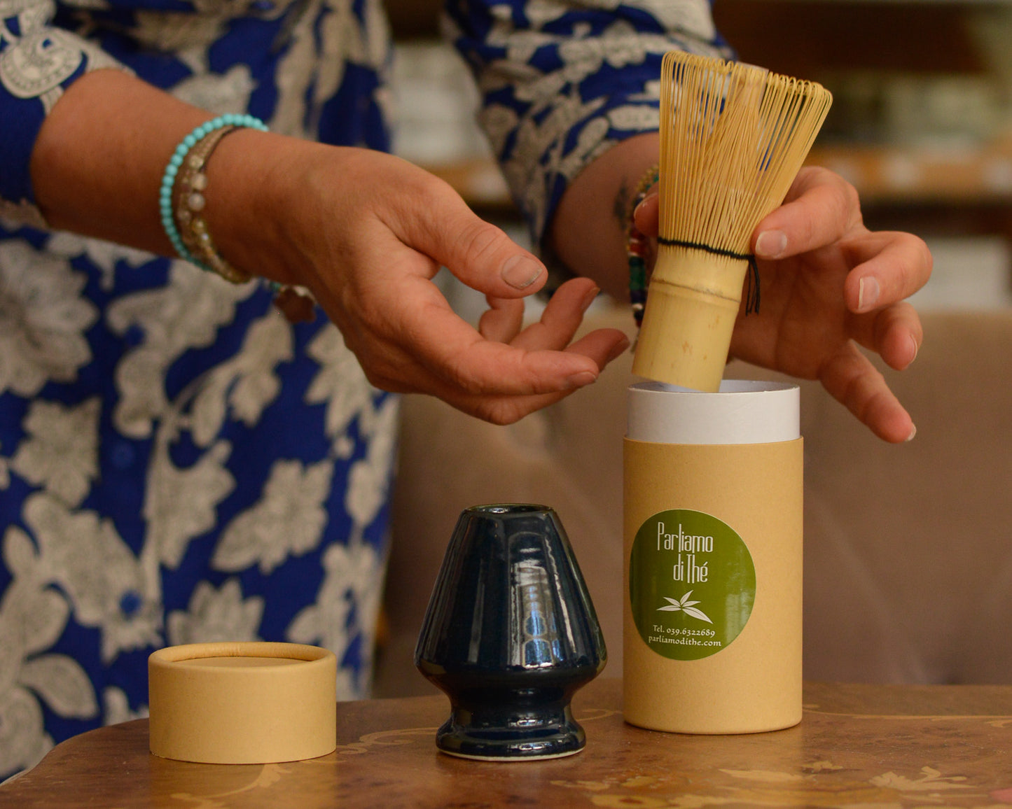 Porta frustino "Chasen" per il matcha