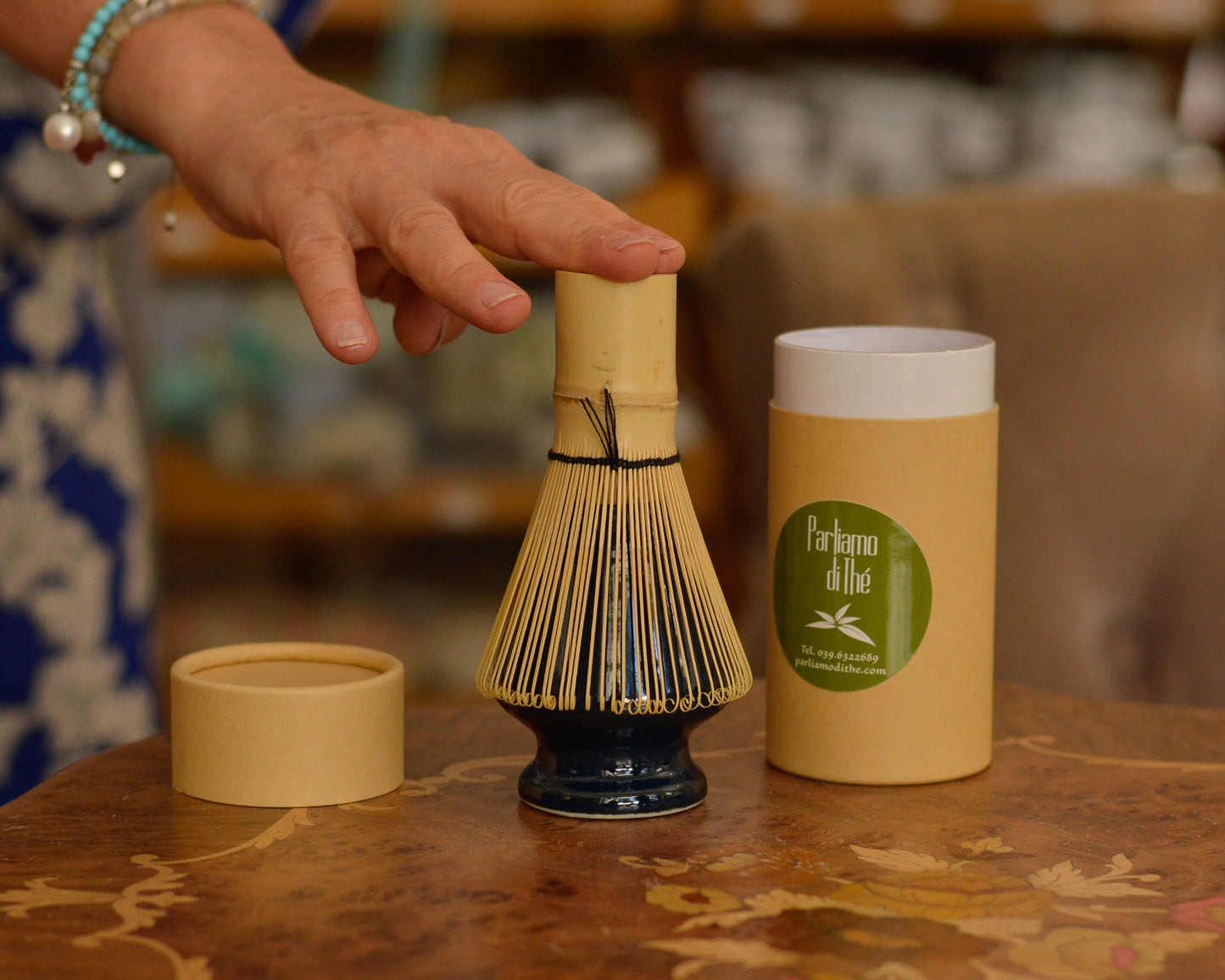 Porta frustino "Chasen" per il matcha