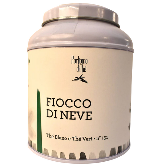 Blend Tè Bianco e Tè Verde Cinese Fiocco Di Neve Barattolo 100g