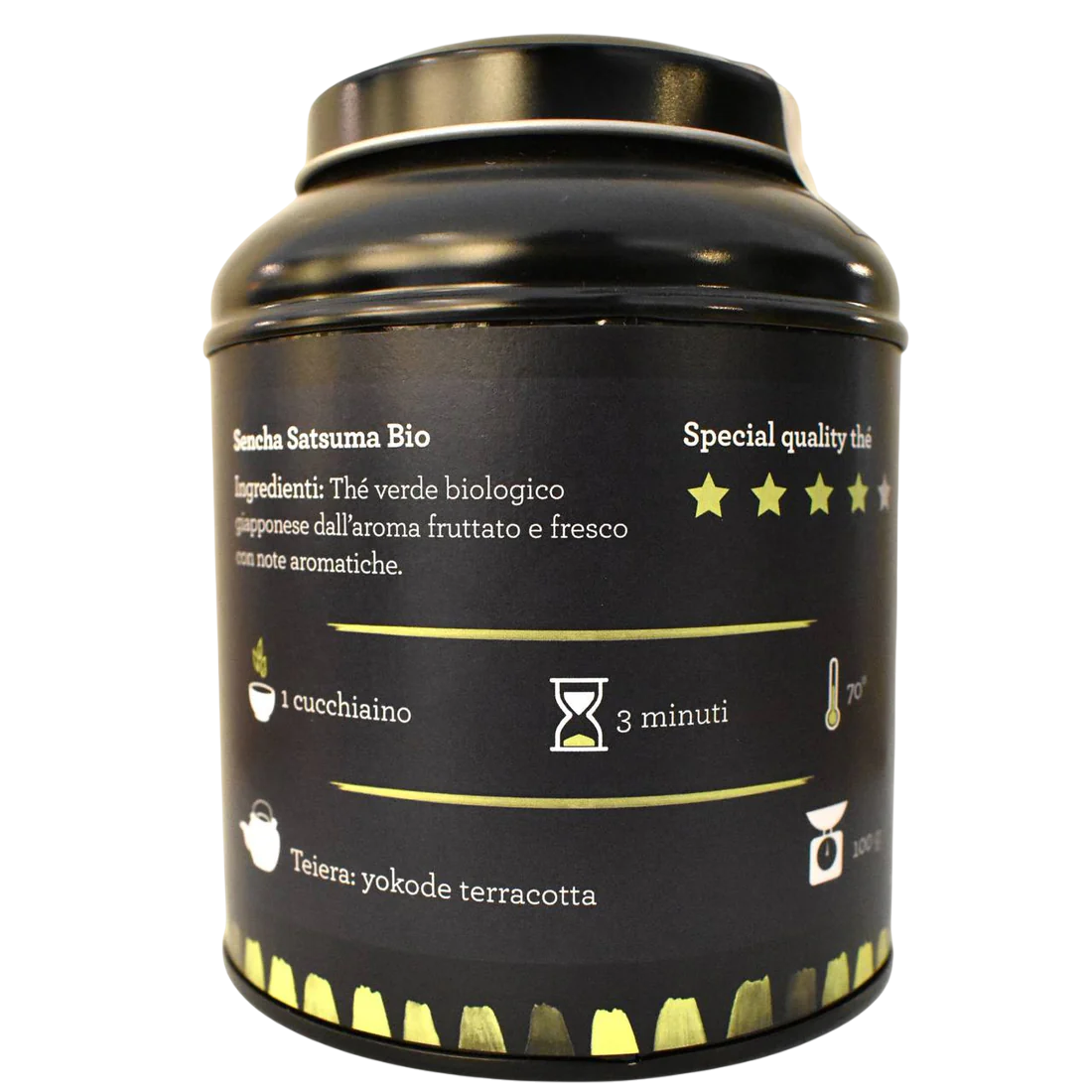 Tè Verde Giapponese Sencha Satsuma Bio Barattolo 100g