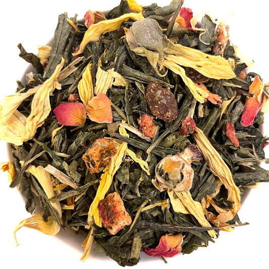 Tè Verde Sencha Cinese Fiori Di Primavera