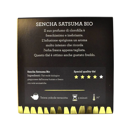 Tè Verde Giapponese Sencha Satsuma Bio in bustine