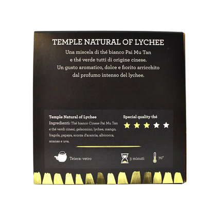 Tè Bianco Temple Natural Of Lychee in bustine